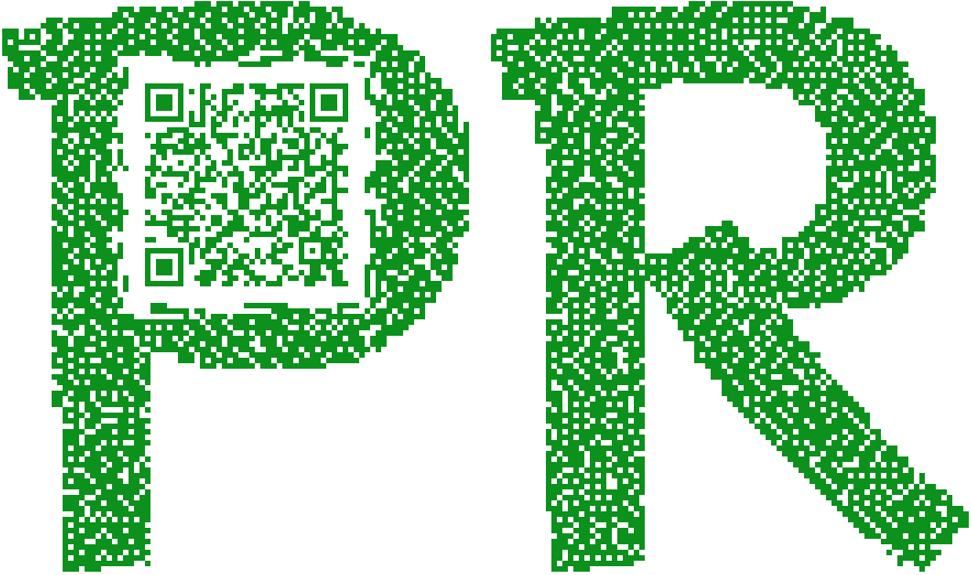 PR用のシルエットQRコード例